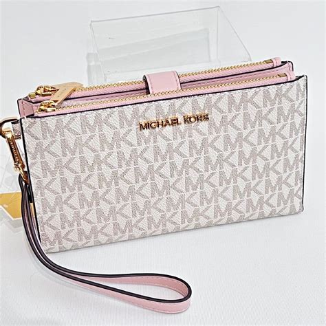 michael kors vanilla powder blush|Michael Kors Jet Set Continental Wristlet Wallet Large .